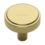 M Marcus Heritage Brass Stepped Disc Design Cabinet Knob 38mm 